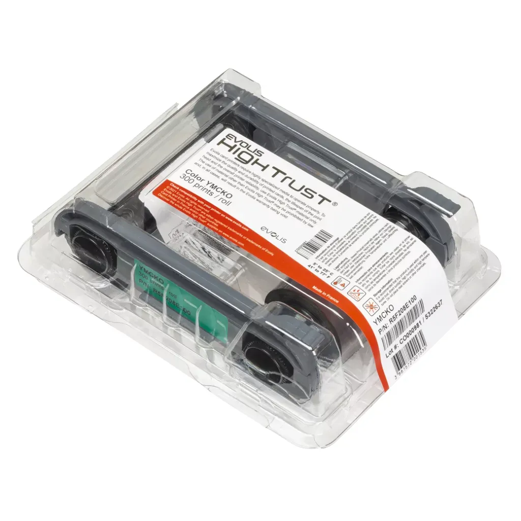 Ruban couleur Evolis R5F208E100 YMCKO – 300 faces